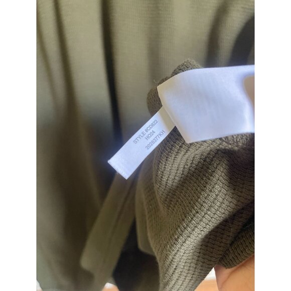 J. Crew Factory CD822 Dark Green Henley Long Sleeve Size XXL - Picture 6 of 7